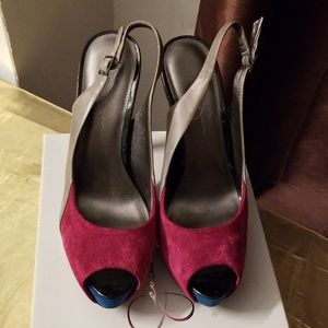 JESSICA SIMPSON Suede multicolored shoes